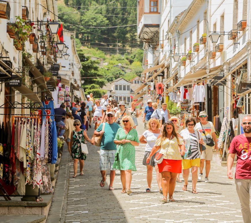 Tourists in Albania