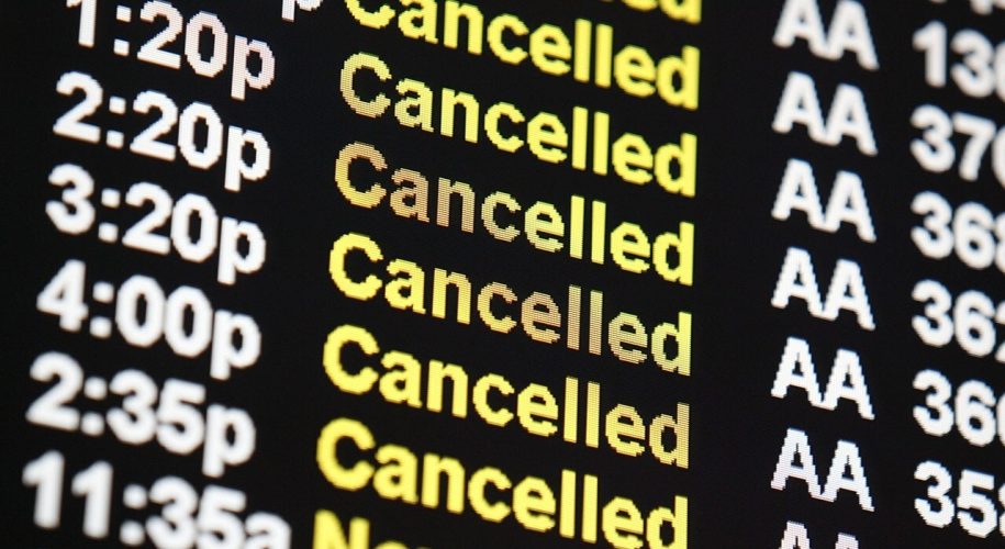 Airport cancelled flights