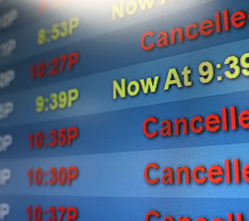 Flights cancelled